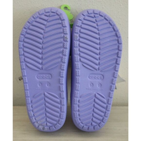 Crocs 207446-5PY Unisex Men's Sz 5 Women's Sz 7 Violet Classic Cozzzy Sandals - Picture 2 of 7